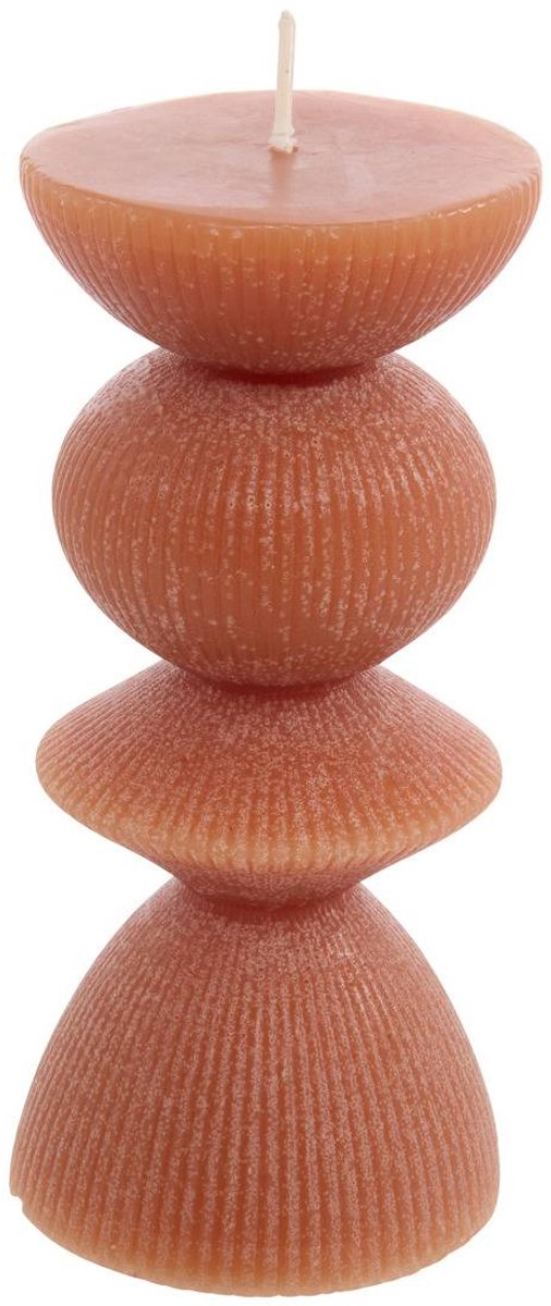 Atmosphera Créateur d'intérieur® Homy ronde decoratieve kaars, hoogte 15 cm Orange
