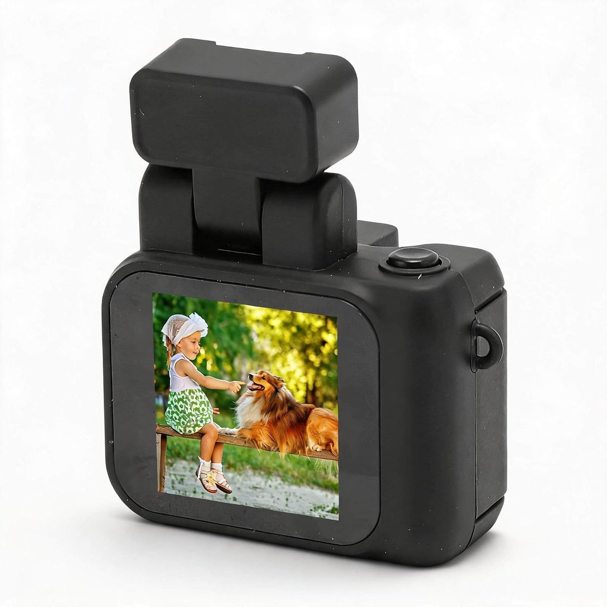 SnelShoppen - Sleutelhanger Camera 1080P HD, Kleine DV Camera met 1.44 Inch Scherm, Auto Loopopname, Oplaadcase, Digitale Camera voor Vloggen en Reize