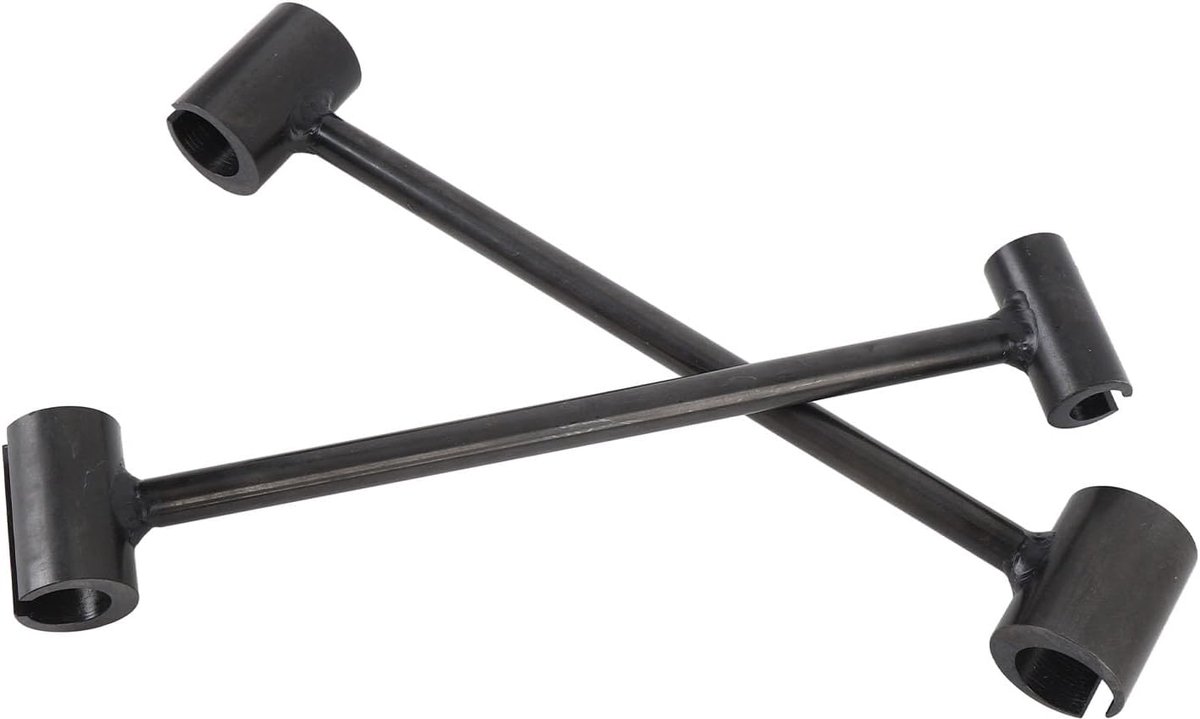 SnelShoppen - 2 Pack Scharnier Verstel Sleutel, Deur Scharnier Reparatie Gereedschap, Stalen Constructie Dubbel Hoofd Deur Scharnier Verstel Tool, Sch