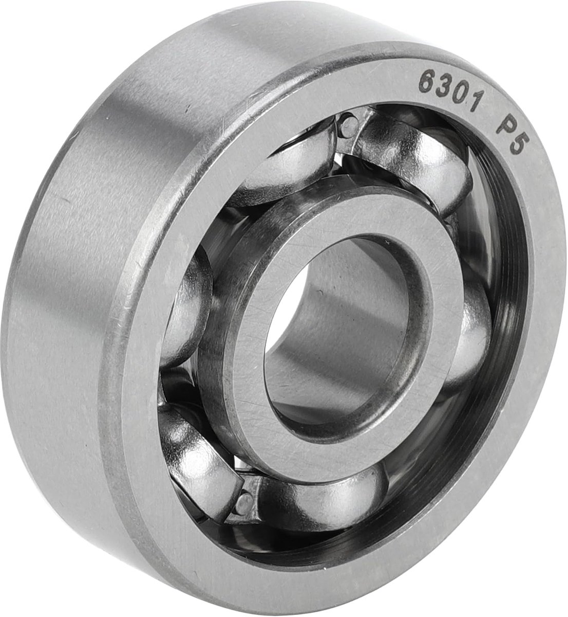 SnelShoppen - Diepe Groefkogellagers P5 12x37x12mm - Gelubricerde Lager - Open Type - Geschikt voor Scooter, Skateboard, Fiets, Motor en Meer - Zilver