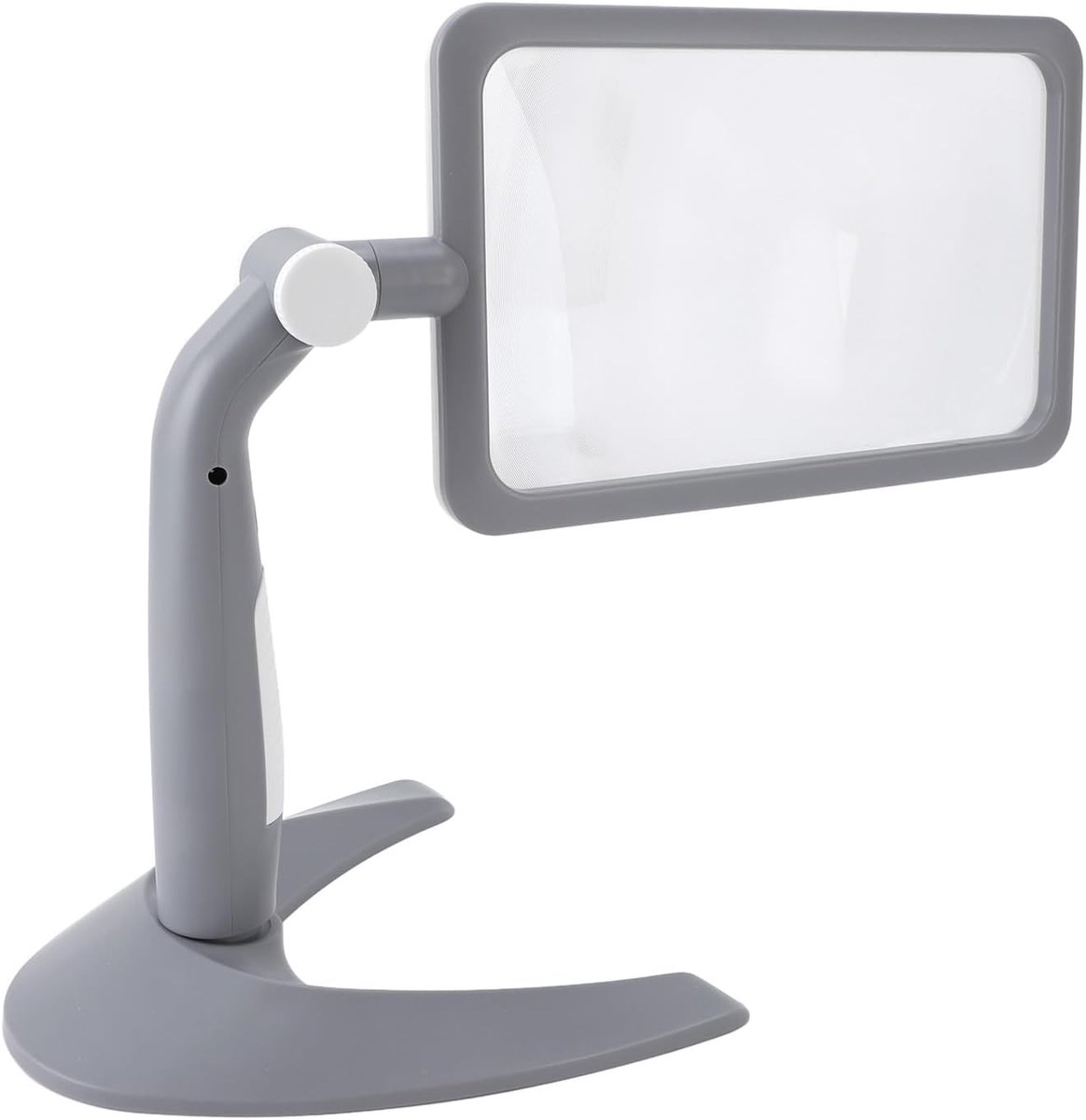 SnelShoppen - Vergrootglas met Licht en 48 LED's 2.5X Rotatie 3 Kleuren Temperatuur Aanpasbaar voor Lezen Senioren Lage Visie (Zwart)