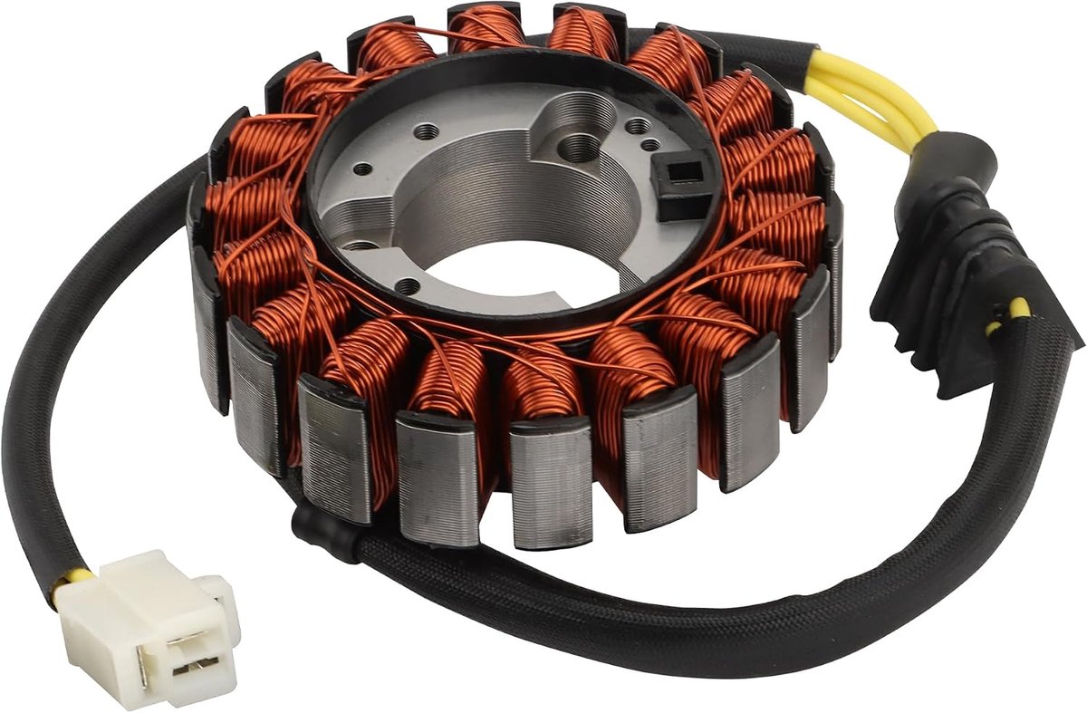 SnelShoppen - 18 Spoel 3 Draads Magneetstator Vervanging voor Motoren 1989-1995, Gelijkstroom, Binnendiameter 35mm, Buitendiameter 92mm, Hoogte 21mm,