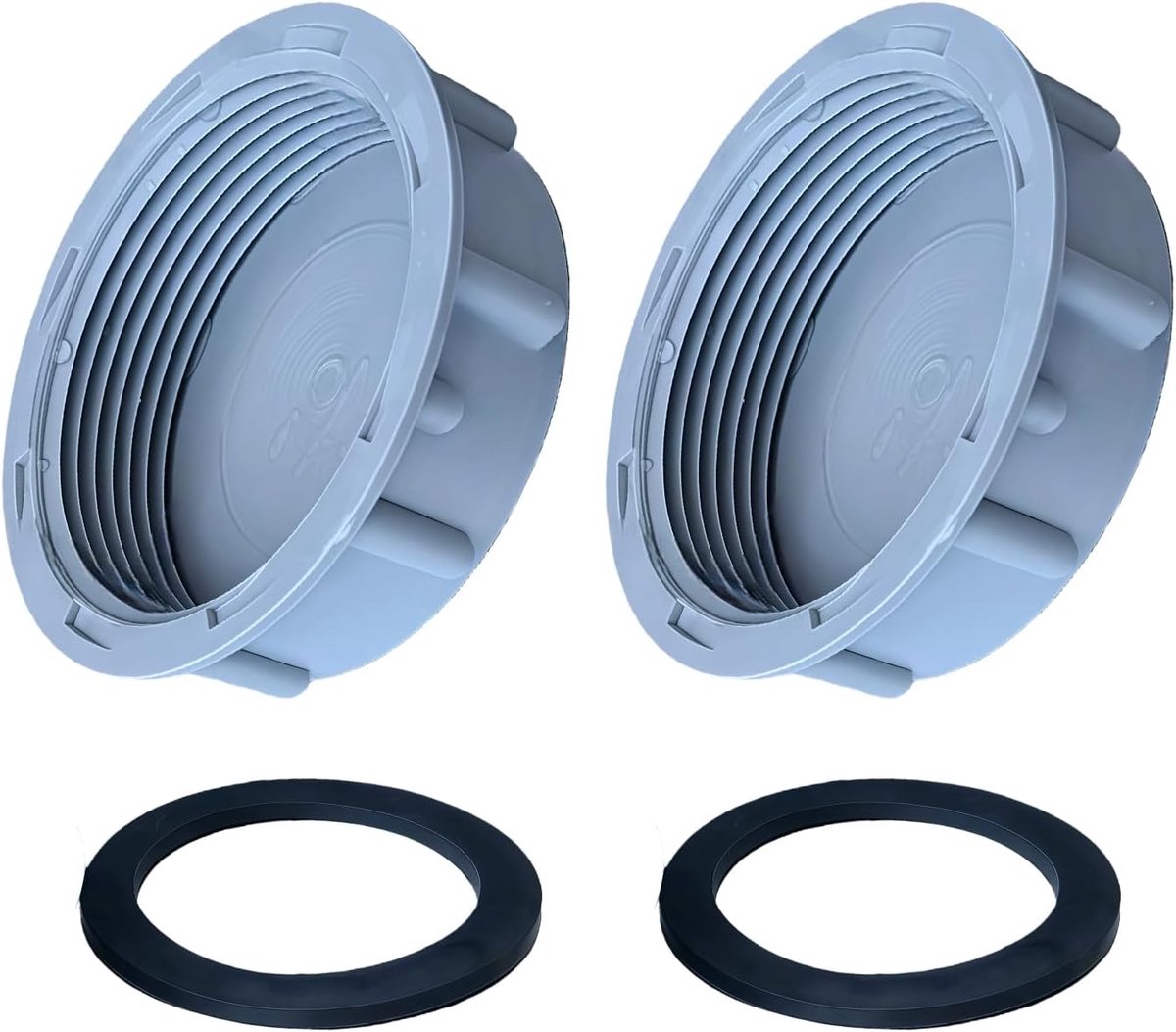 Afvoerstoppen 32 mm - Grijs PVC - Duurzaam en lekvrij - Geschikt voor wasmachine en gootsteen - ShopVlot