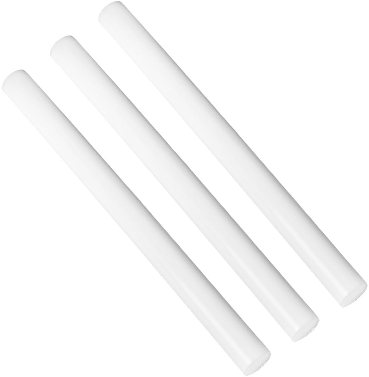 SnelShoppen - HDPE Ronde Stangen 330 x 25 mm, Set van 3 Kunststof Pluggen, Ondersteunende Componenten voor Onderdelenproductie, Mechanische Bewerkinge