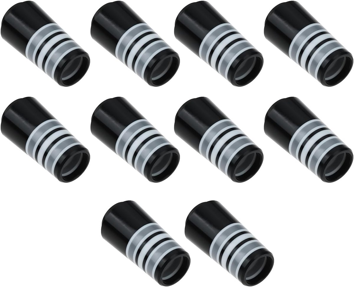 SnelShoppen - 10 Stuks 0.355 Tip Wave Sleeves Geschikt voor Ping, Callaway, PXG, Titleist en Taylormade Ijzer Wedges - Duurzaam Plastic