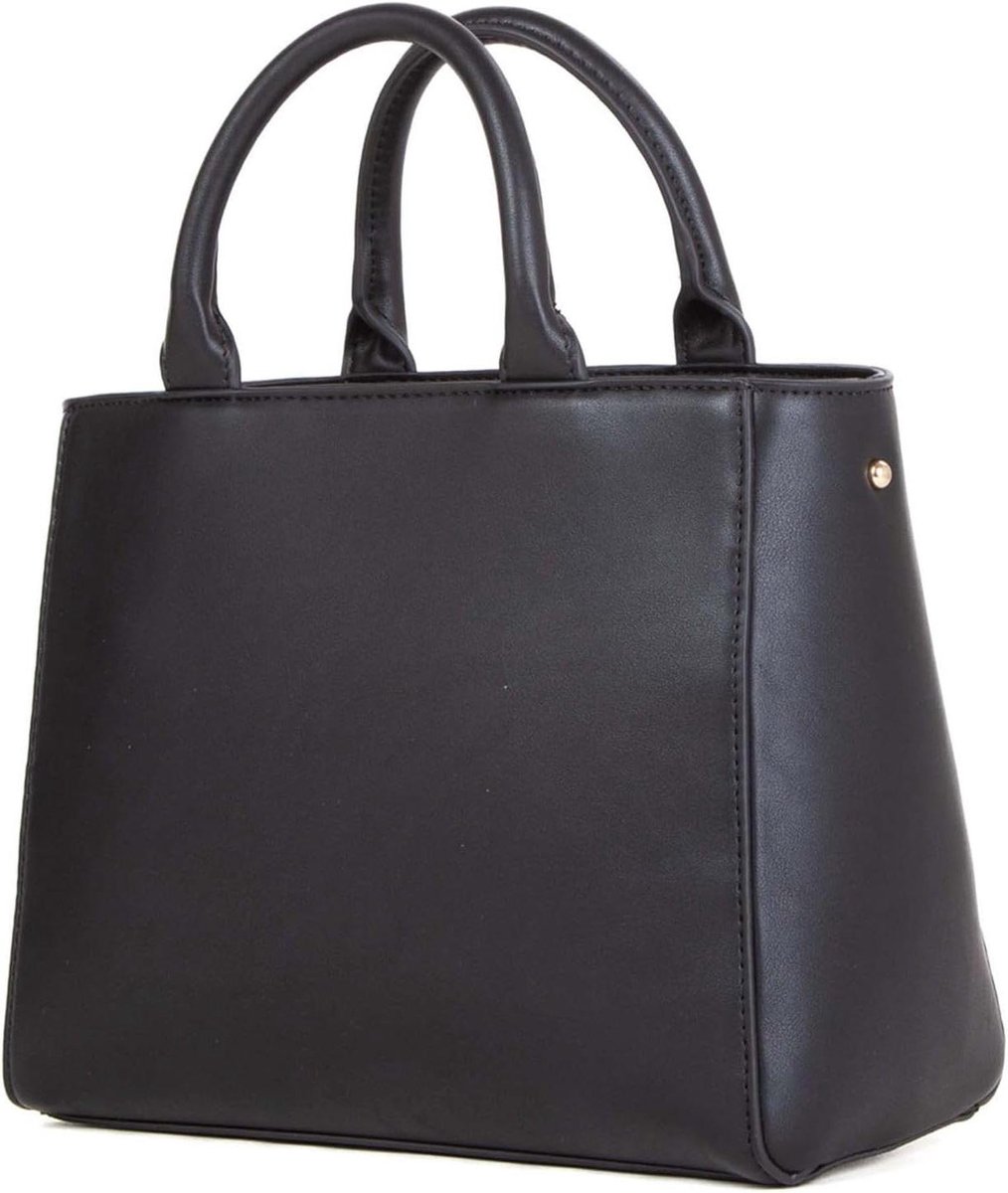 Valentino Handtas - Schoudertas Dames - Dagelijks Gebruik - Gekwalde Look - 27 x 21 x 14 cm - Zwart