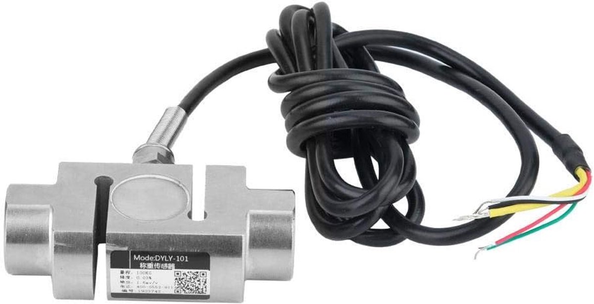 SnelShoppen - 0~100kg Weegcel, YZC-526 S-Type Spanningssensor van Legeringsstaal, Weegsensor voor Materiaaltesten, Funnel Schalen, Haakschalen