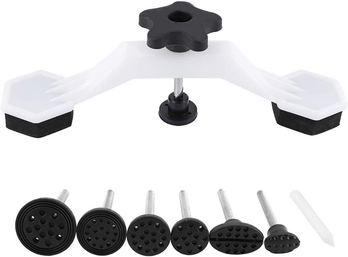 SnelShoppen - Dent Repair Kit - Schadeherstelset - Dents Verwijderen zonder Schade - Hoogwaardige Metalen Brugtype Trekker - Multifunctioneel voor Aut