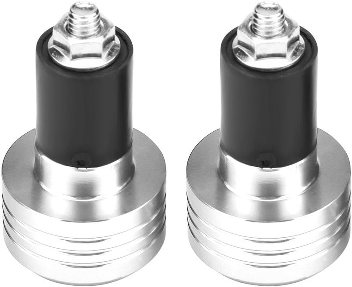 SnelShoppen - Lenkergewichte 22mm Yctze Lenkerenden Motorfiets Grip Aluminium Kleur Rood Universele Set van 2