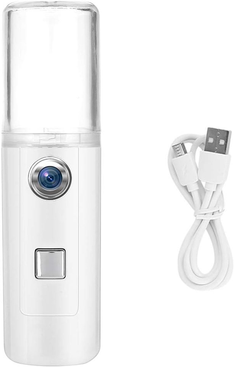 SnelShoppen - Nano Sprinkler Mini Water Spray, Cosmetische Mist Sprayer, USB Sprayer voor Huidverzorging, Koude Nebel, Ideaal na Zon, Voor Gevoelige H