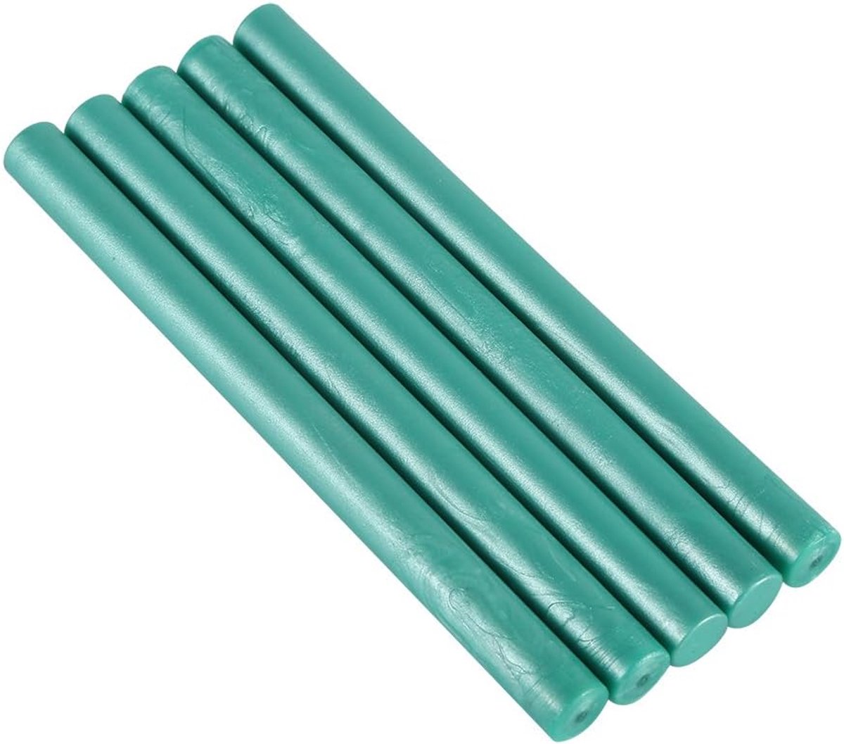SnelShoppen - Pack van 5 Wax Sticks Verzegel 10 Kleuren Waterdicht voor Vintage Verjaardag Bruiloft Uitnodigingskaarten (Lichtgroen)