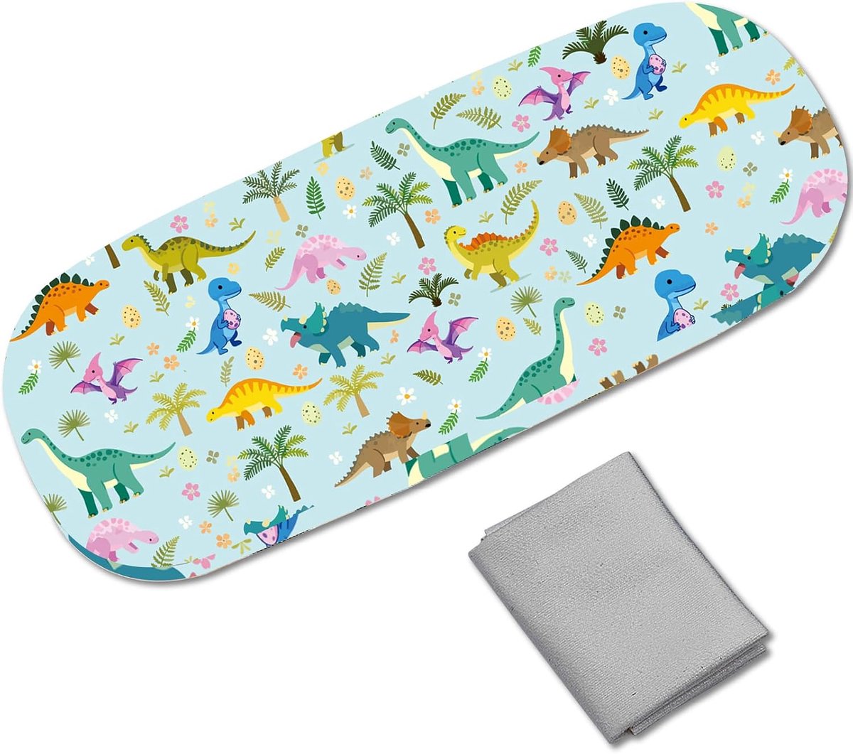 SnelShoppen - Harde Shell Zonnebril Case PU Lederen Bril Case Draagbare Bril Houder Dinosaurus 6.4x2.5x1.5in Voor Vrouwen Mannen Reizen Bescherming