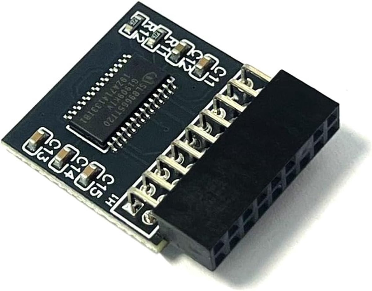 SnelShoppen - TPM 2.0 LPC 18 Polige Module voor ASRock Moederborden - Compatibel met B150M, H310M, H170 en B250 Pro4 - Ideaal voor Beveiliging en Pres