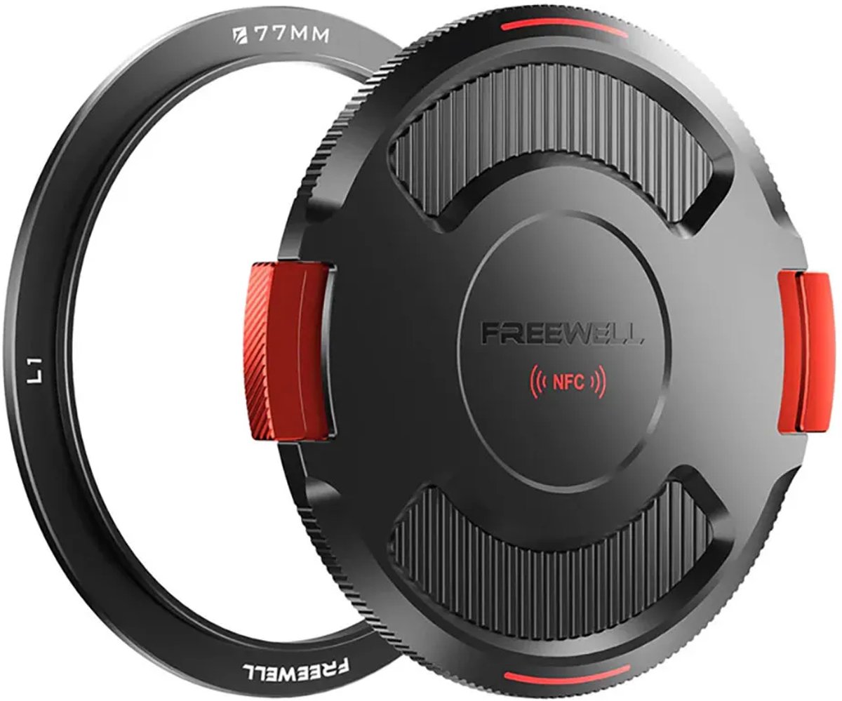 Freewell Basisring Met Deksel Voor Real Locking Vnd Dslr/dslm-camerafilter 77mm Zwart