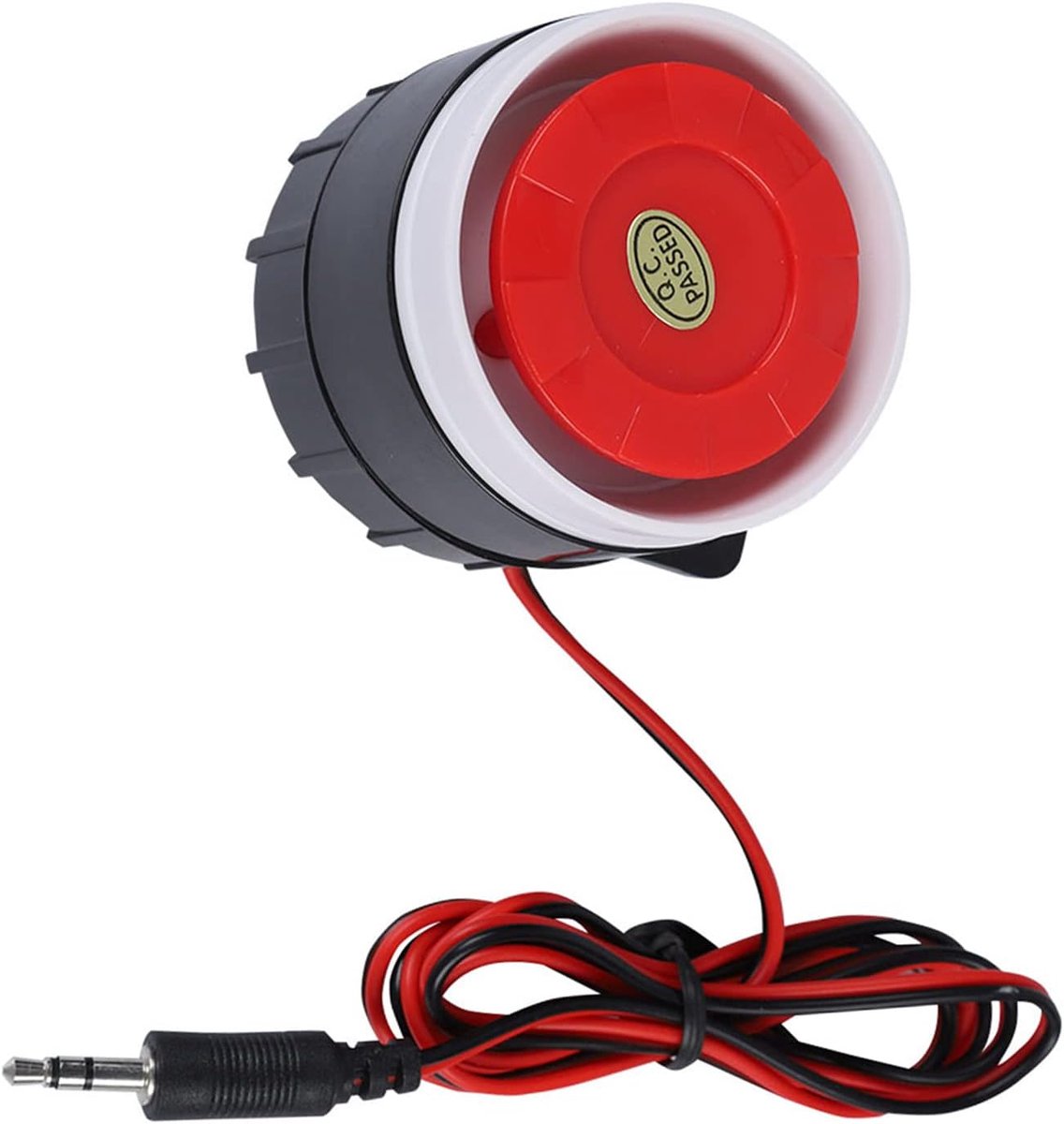 SnelShoppen - Mini Geluidsalarm 120 dB Rood, Draadloze Waarschuwingshoorn, Compact en Lichtgewicht, Ideaal voor Beveiliging en Alarm Systemen