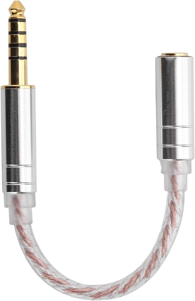 SnelShoppen - 4.4mm Plug Audio Adapter Kabel, Jack naar Female Hoofdtelefoon Conversie Kabel Adapter 14cm/5.5 Inch, Geschikt voor ZX300A (4.4mm Gebala