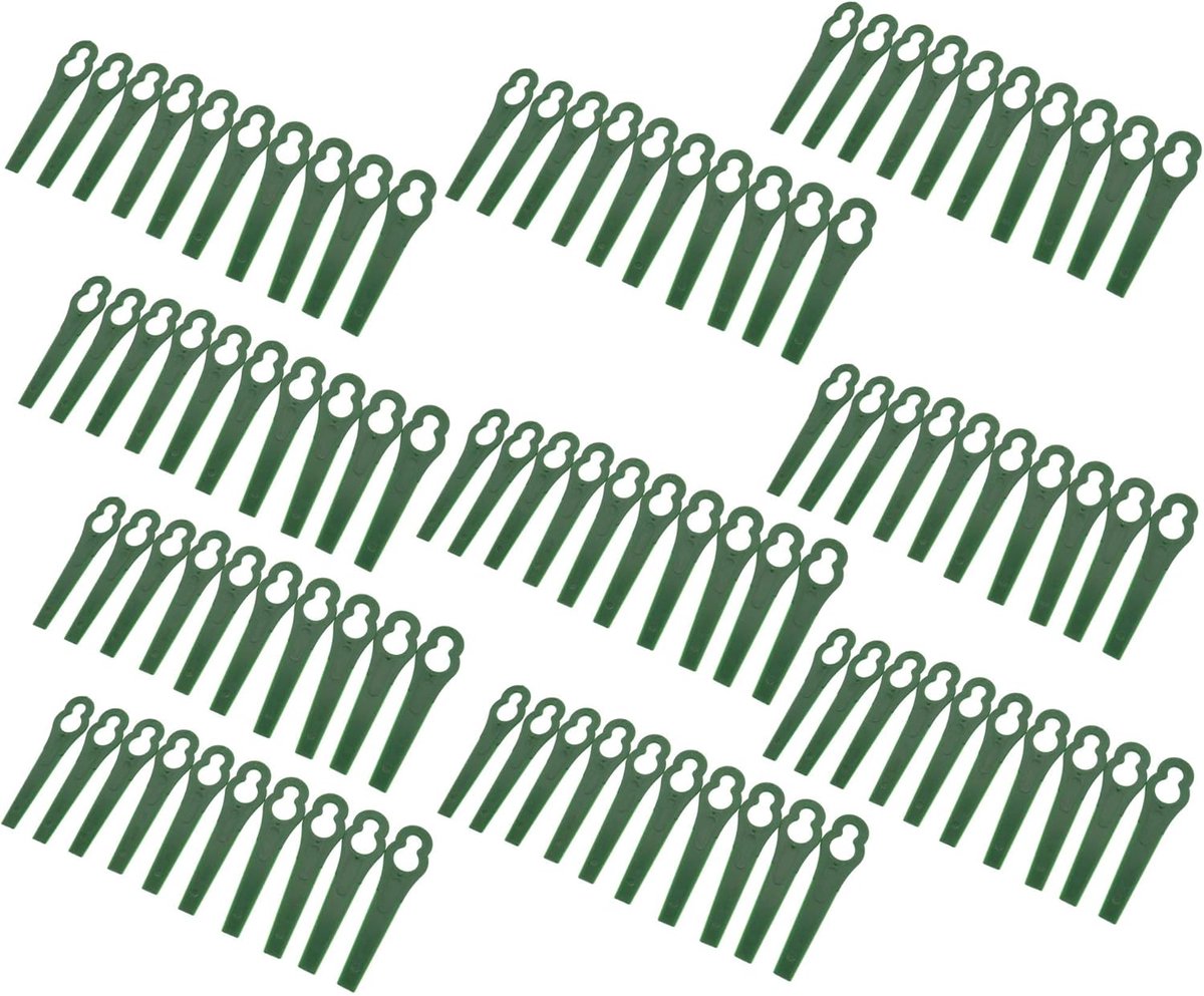SnelShoppen - 100 Stuks Trimmerbladen Grasmaaier Strimmer Groen Geschikt voor Bosch ART23 Accutrim GTECH ST 04 ST 05 Qualcast Mow N Trim Easi-Lite 28