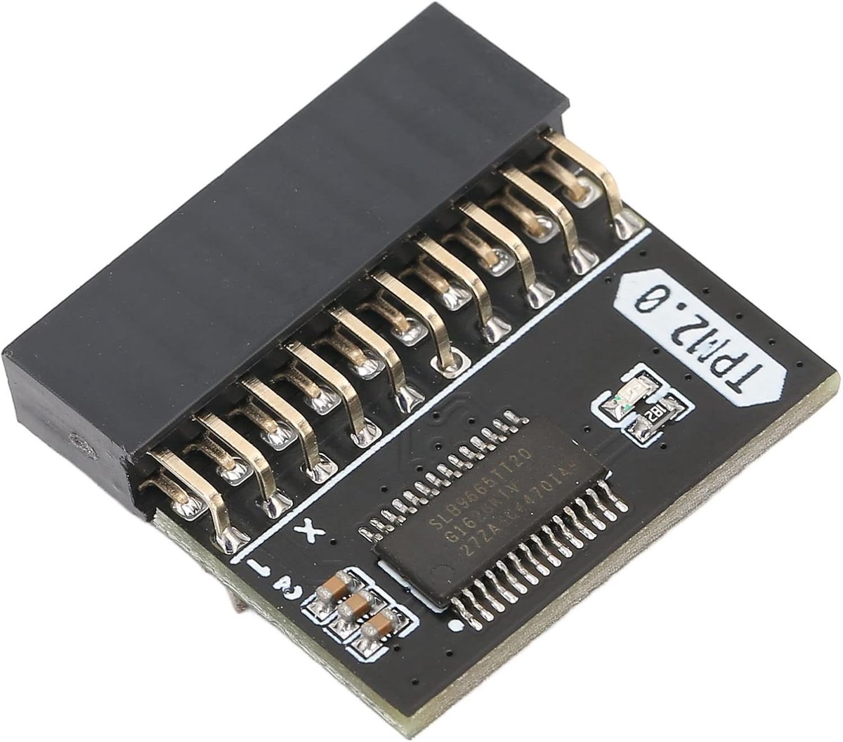 SnelShoppen - TPM 2.0 Encryptie Module, 20 Pin 2x10P Standalone Crypto Processor voor Verbeterde Gegevensbeveiliging, Compatibel met DDR4 Moederborden