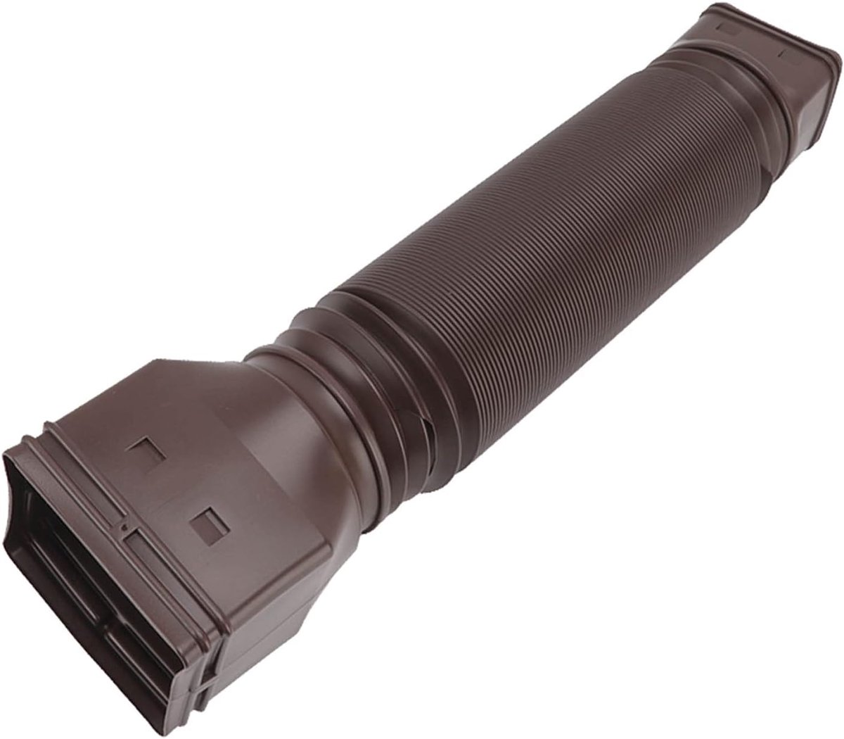 SnelShoppen - Verstelbare Regenafvoer Uitloop, Telescopische Waterafvoer Connector voor Tuin, Bruin, Duurzaam en Elasticiteit