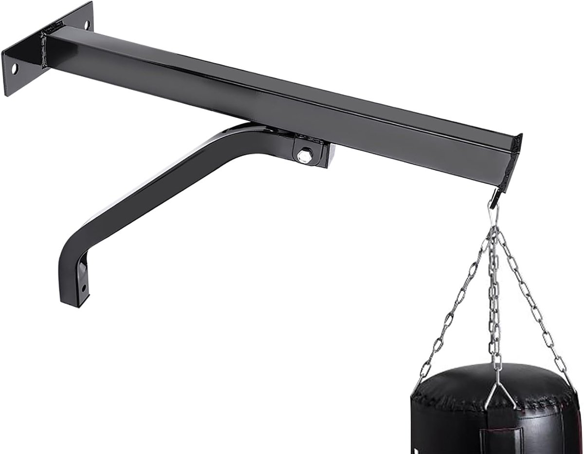 SnelShoppen - Heavy Duty Bokszak Wandbeugel Stevige Hangstandaard Accessoire, Duurzaam Staal, Makkelijk te Installeren, Max Laadcapaciteit 100kg, Idea