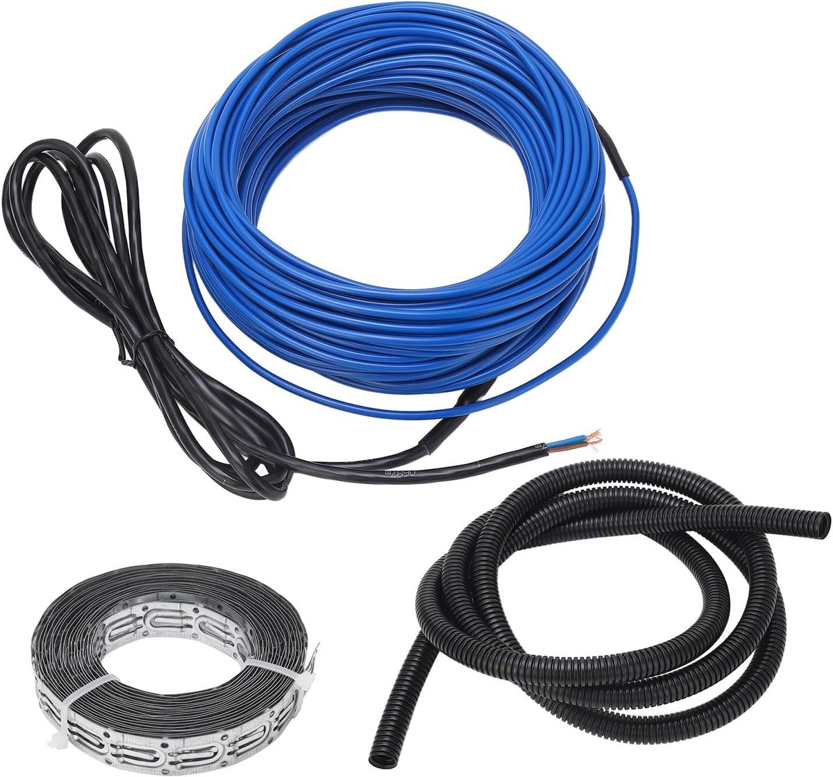 SnelShoppen - 15M 1.5m2 Verwarmingskabel 15W/M 225W/PC Zelfregulerende Verwarmingstape met Bevestigingsband voor Wintergebruik (220-240V)