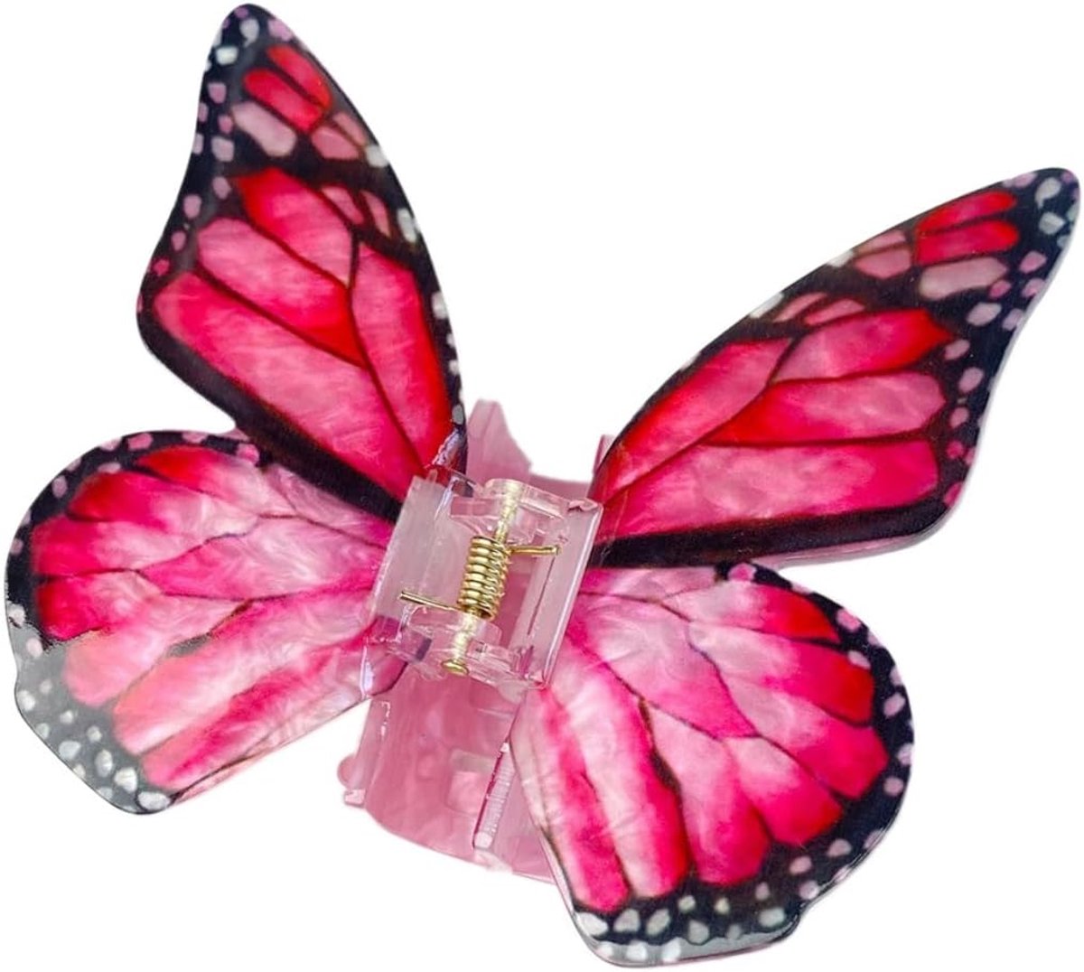 SnelShoppen - Butterfly Haarspelden voor Vrouwen Acryl Vlinders Haarclip Antislip Haaraccessoires Hoofdbedekking voor Vrouwen Meisjes Dagelijks Gebrui