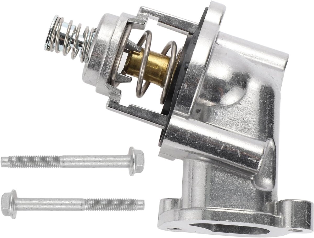 SnelShoppen - Auto Thermostaat Koelvloeistof Thermostaat Assemblages voor Chevrolet Camaro 2016-2024, Aluminium Legering, Duurzaam, Zilver