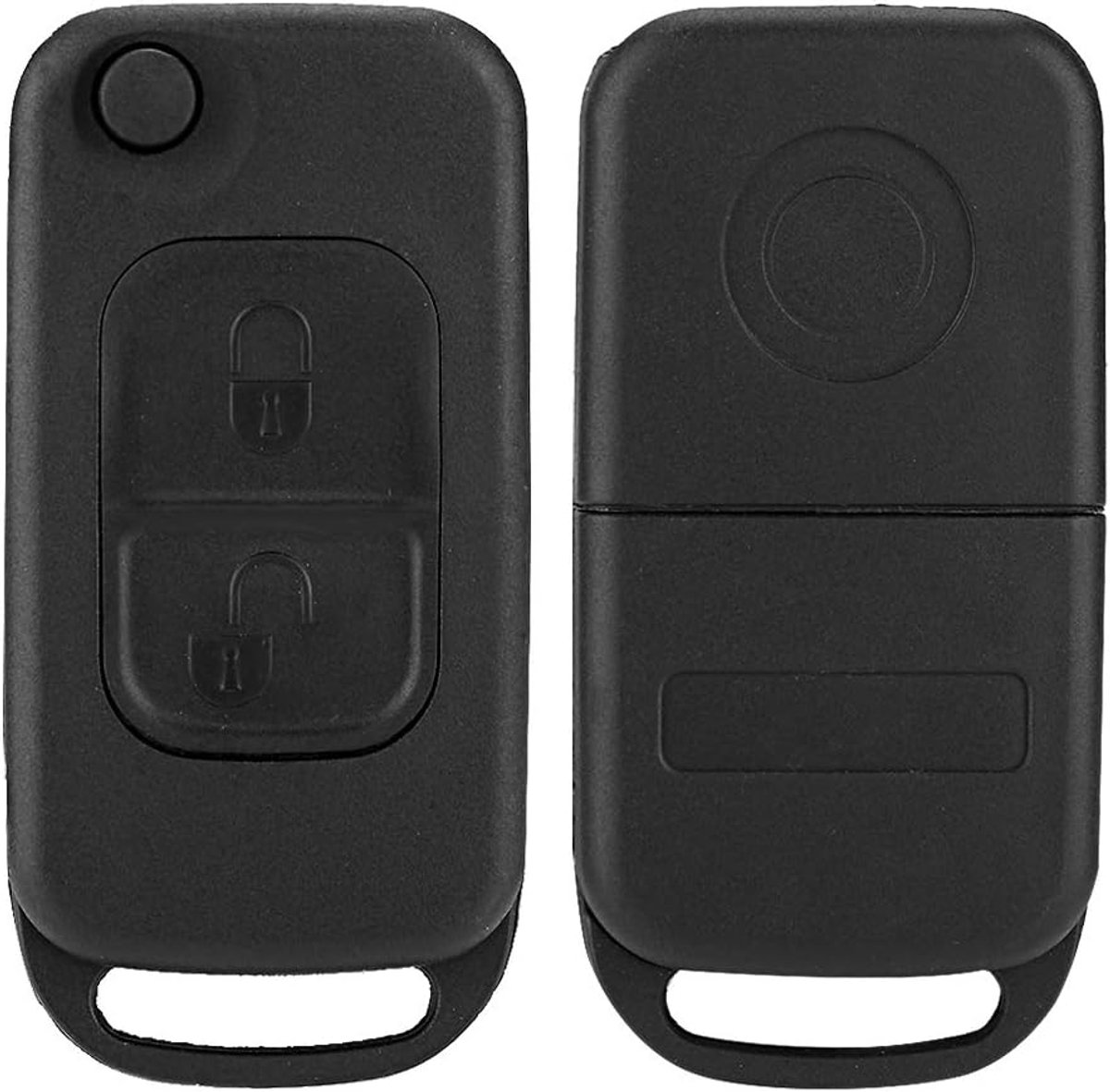 SnelShoppen - Clignotant SLK R170 Sleutelhouder Case Shell Cover voor SLK Klasse E113 ACES W168 W202 W203, 2 Knoppen, Beschermend en Stijlvol, Auto Ac