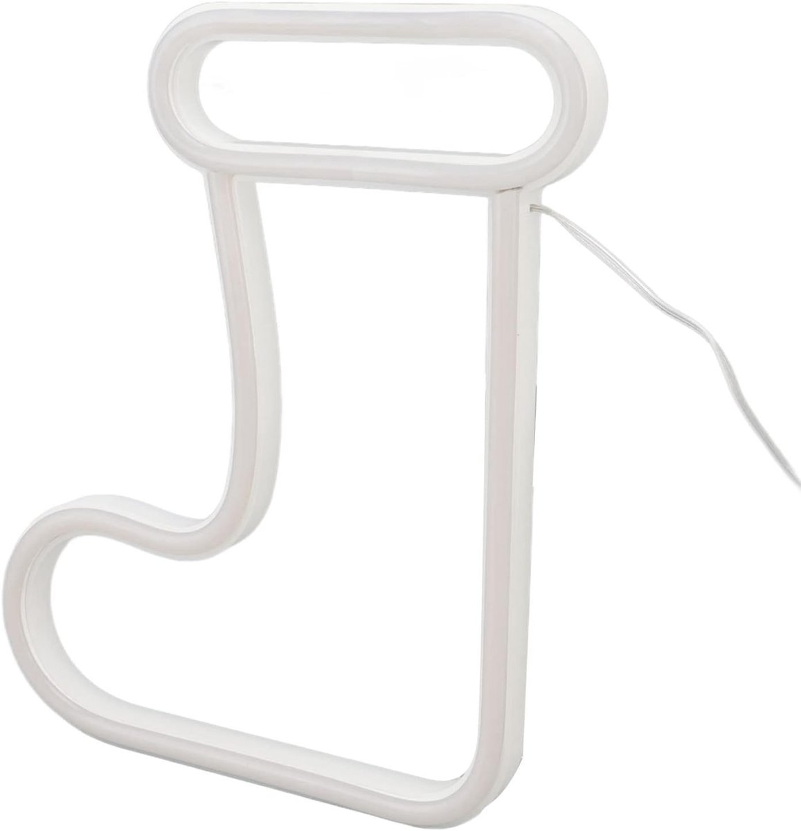 SnelShoppen - Neon Licht voor Kerst LED Kerstlaarzen Neon Sign Batterijvoeding USB Opladen Wanddecoratie Licht voor Feestdecoratie