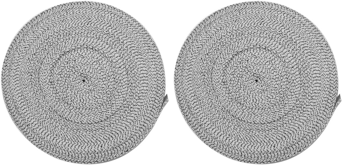 SnelShoppen - Zalati Tapeband 100m Webbinglint voor DIY Vloerkleed Afwerking Katoen Twill Tufting - Grijs, Ideaal voor Randen van Haakvloerkleden en K