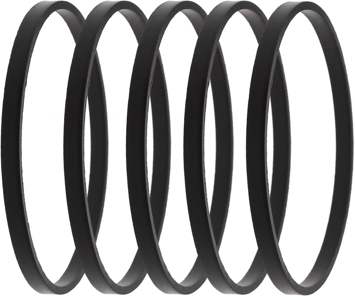 SnelShoppen - Carburetor Vervangingsset, Float Bowl, Rubber Seals, 5 Stuks, 47mm OD, 45mm ID, Voor Tecumseh Grasmaaier, Zwart