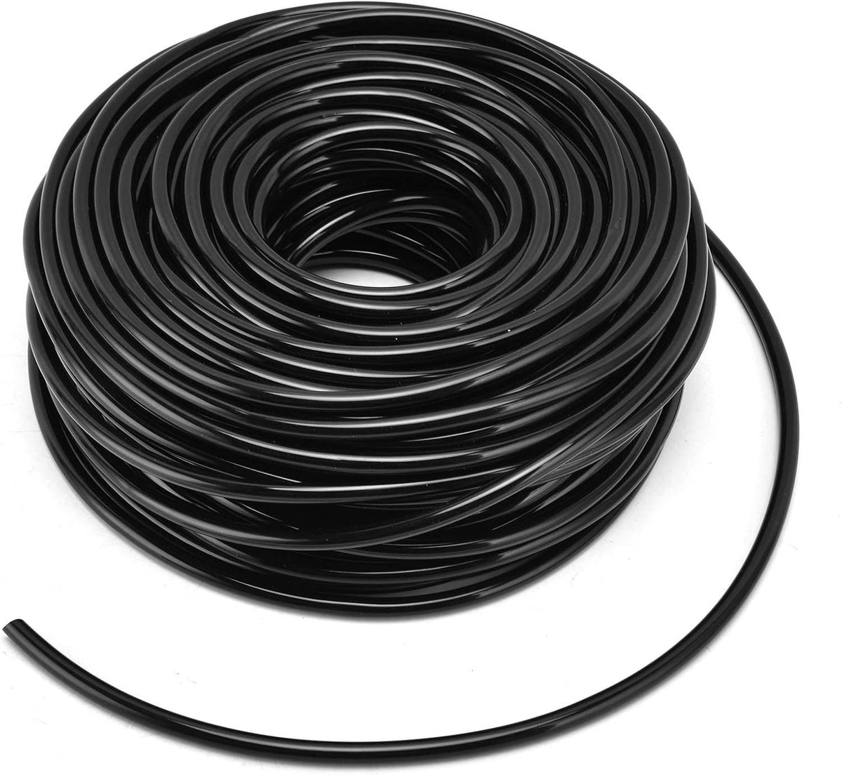 SnelShoppen - Irrigatiepijp 50m 4/7 Drip Irrigatiebuis Flexibele Tuinslang voor Tuin Bloembed, Grond, Landbouw en Gazon