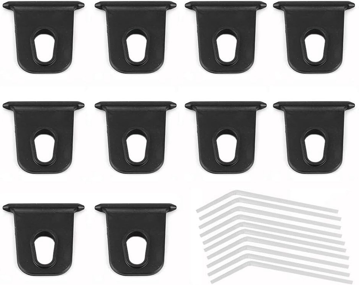 SnelShoppen - Canopy Haak 0.5cm Tip Dia - Lichtgewicht en Draagbaar - 10 Stuks - Ideaal voor Camping en Buitenactiviteiten