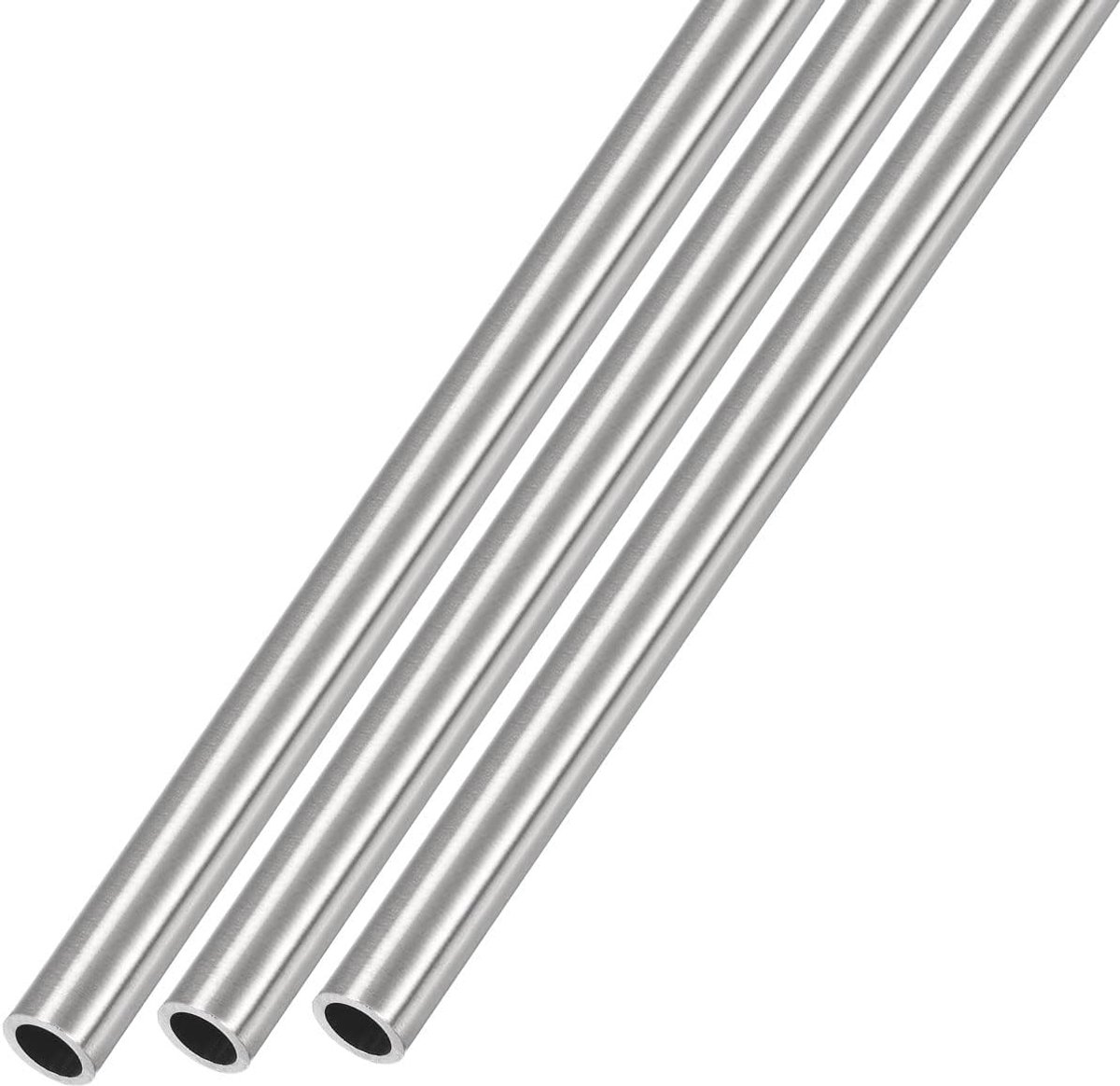 SnelShoppen - 3 Stuks RVS Buizen 304 (6mm AD x 0.8mm Wand D x 300mm L) - Rechtstreeks voor Thuis, Meubels, Machines, Tuin, Keuken, en Meer