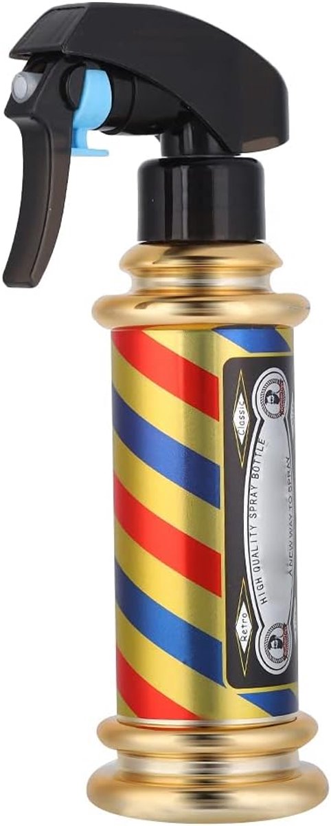 SnelShoppen - Lege Sprayfles voor Kappers, Water Sprayflessen, Fijne Waternevel, Vintage Water Spuiter voor Haarverzorging (200ml)