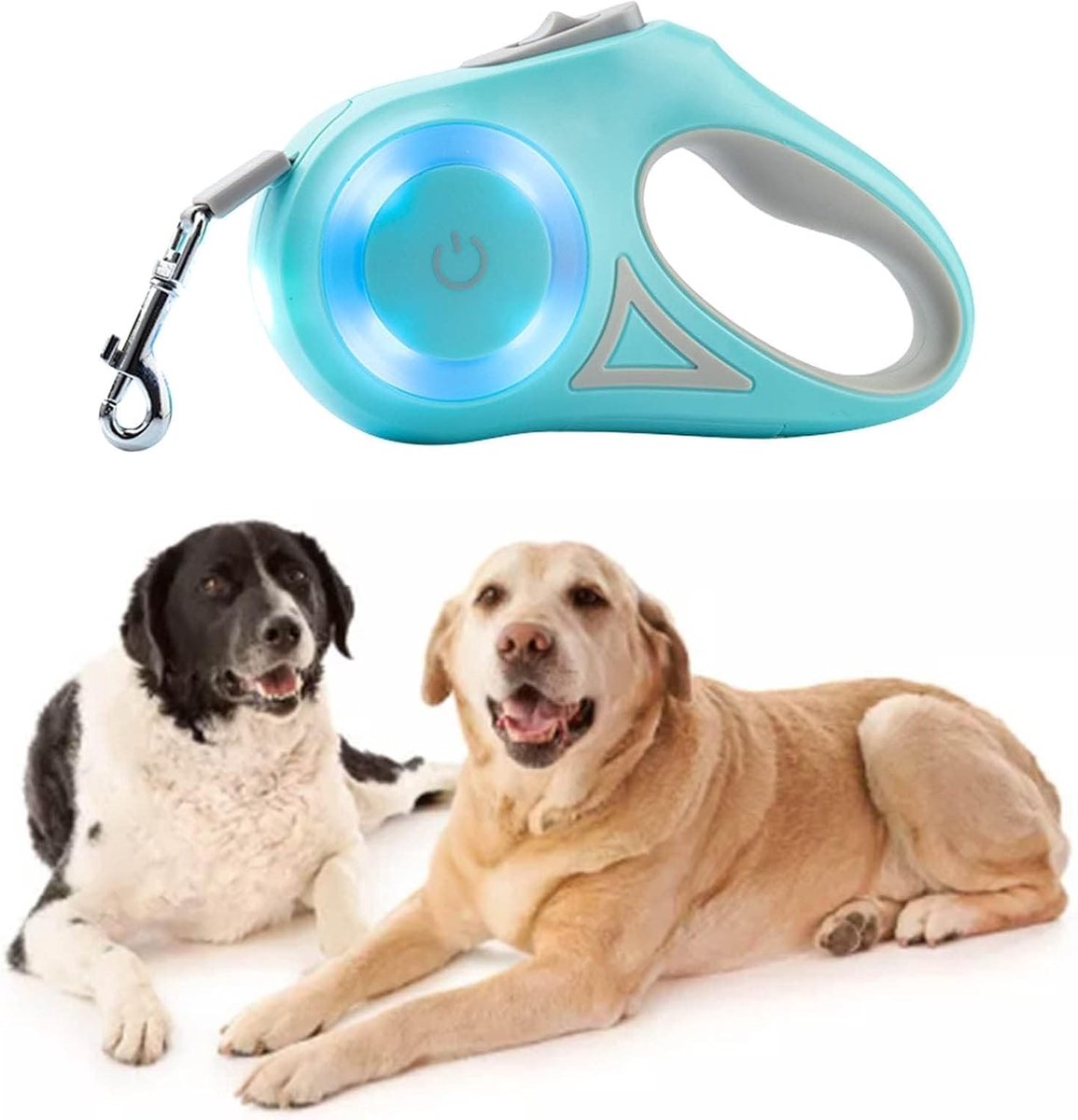 SnelShoppen - LED Retractable Hond Leash - Inklapbare Huisdier Leash met Kleurrijke LED Licht - Ergonomische Handgreep - Voor Puppy en Kat - Ideaal vo