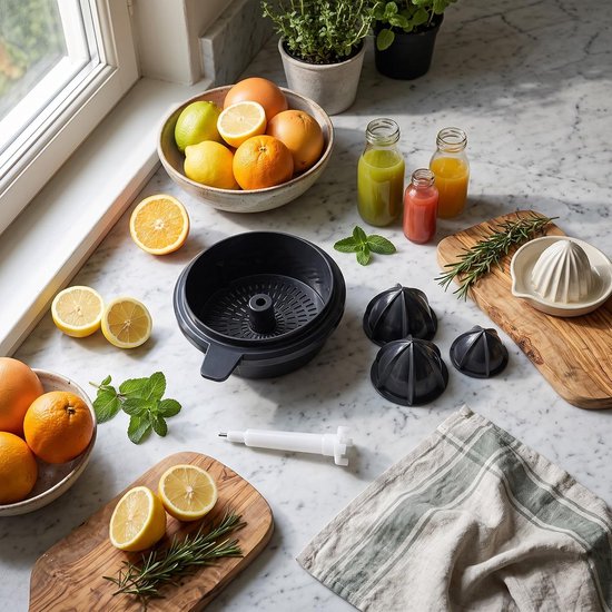 Onderdeel voor Thermomix TM5 TM6 Citruspersset - Sinaasappelsap Opzetstuk - Kunststof Materiaal - Zeef Mand - Handmatige Sapcentrifuge. — afbeelding 5