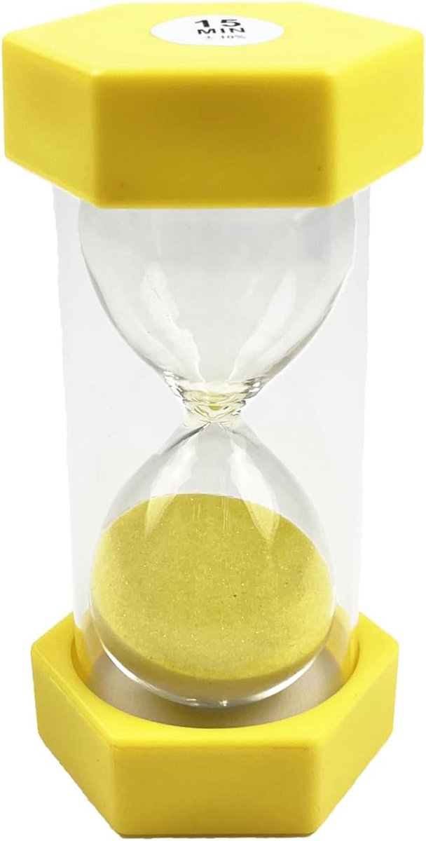 SnelShoppen - Zandloper, Kindertimer, Keukentimer, Klok, Decoratie, Tijdbeheer, Kleurrijke Uurglas, Perfect voor Thuis, Klaslokaal, Keuken, Spellen, K