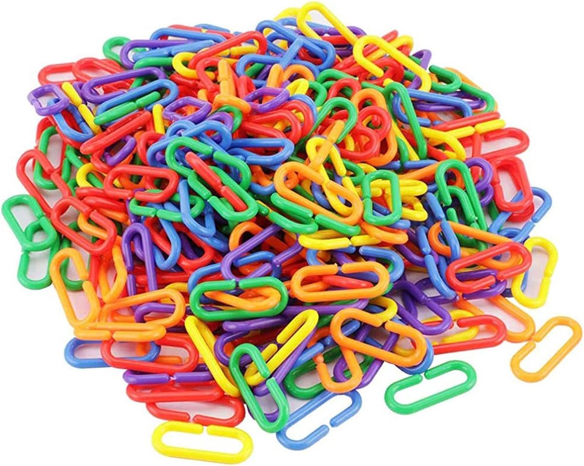 C-Clips Haken 400 Stuks - Kleurrijk Plastic - Speelgoed voor Kinderen - Ideaal voor Dieren - ShopVlot