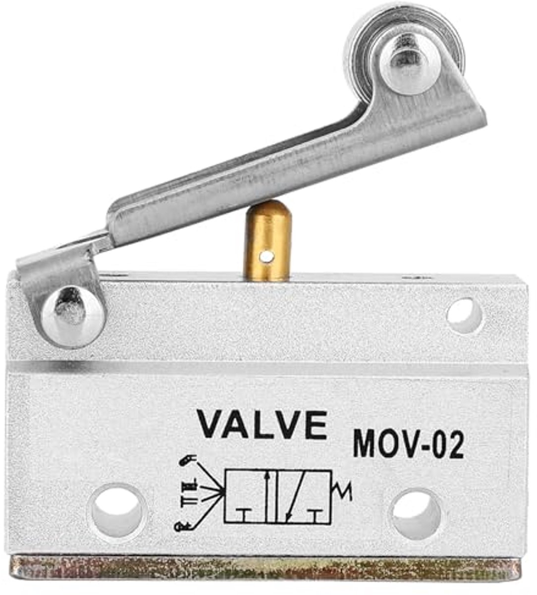 SnelShoppen - MOV-02 Pneumatische Luchtklep Handbediende Ventiel G1/8 0-0.8MPa Compacte Drukregelaar voor Mechanische en Medische Apparatuur