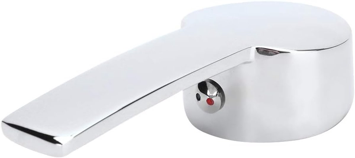 SnelShoppen - Kranenhandvat Vervanging, Duurzaam Zinklegering Chroom Geplateerd Universeel Kranenleertje voor 35mm Ventielkern, Badkamer Keuken Kranen
