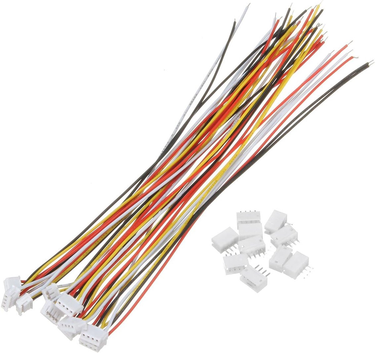 SnelShoppen - 10 sets 4-polige mini micro JST 1.5mm ZH met 150mm kabel - Connectoren voor elektrische aansluiting, ideaal voor hobbyprojecten, modelbo