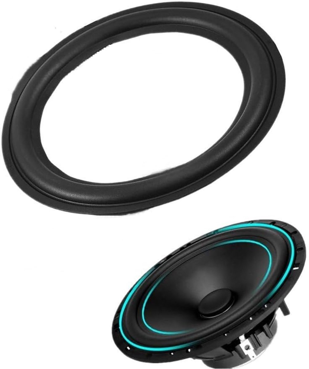 SnelShoppen - 5 Inch Speaker Rubber Foam Speaker Surround Edge Vervangingsonderdelen - Zwart - Voor DIY Reparatie van Audio Speakers