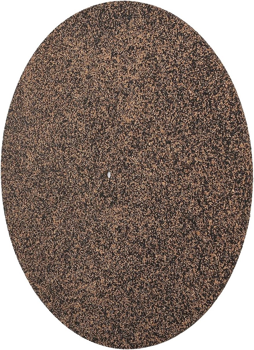 SnelShoppen - Turntable Platenmat van Kork, 12 Inch Antislip Platter Mat, Schokbestendig, Audiophile Kwaliteit, Verbeterde Geluidskwaliteit, Duurzaam