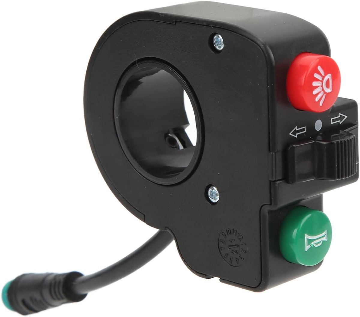 SnelShoppen - Scooter Schakelaar, 5-pin Waterdichte Connector 3 in 1 Verlichting Hoorn Richtingaanwijzer Knop Set voor Scooter Elektrische Fiets Skiën