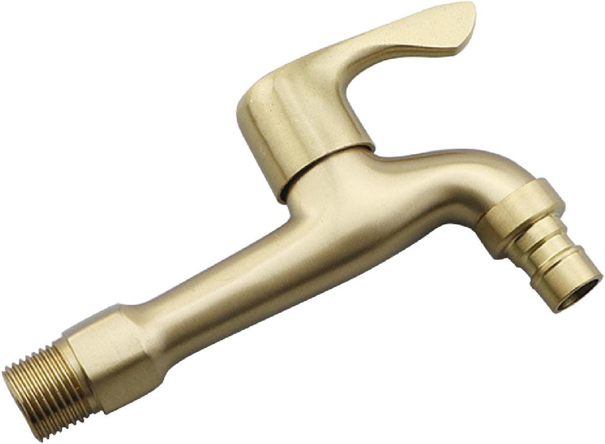 SnelShoppen - 1/2 inch Messing Tuinslang Kraan Set, Buiten Kraan Kit, Vintage Stijl Waterkraan voor Tuin, Wasmachine, Regenvat, Badkamer, Keuken