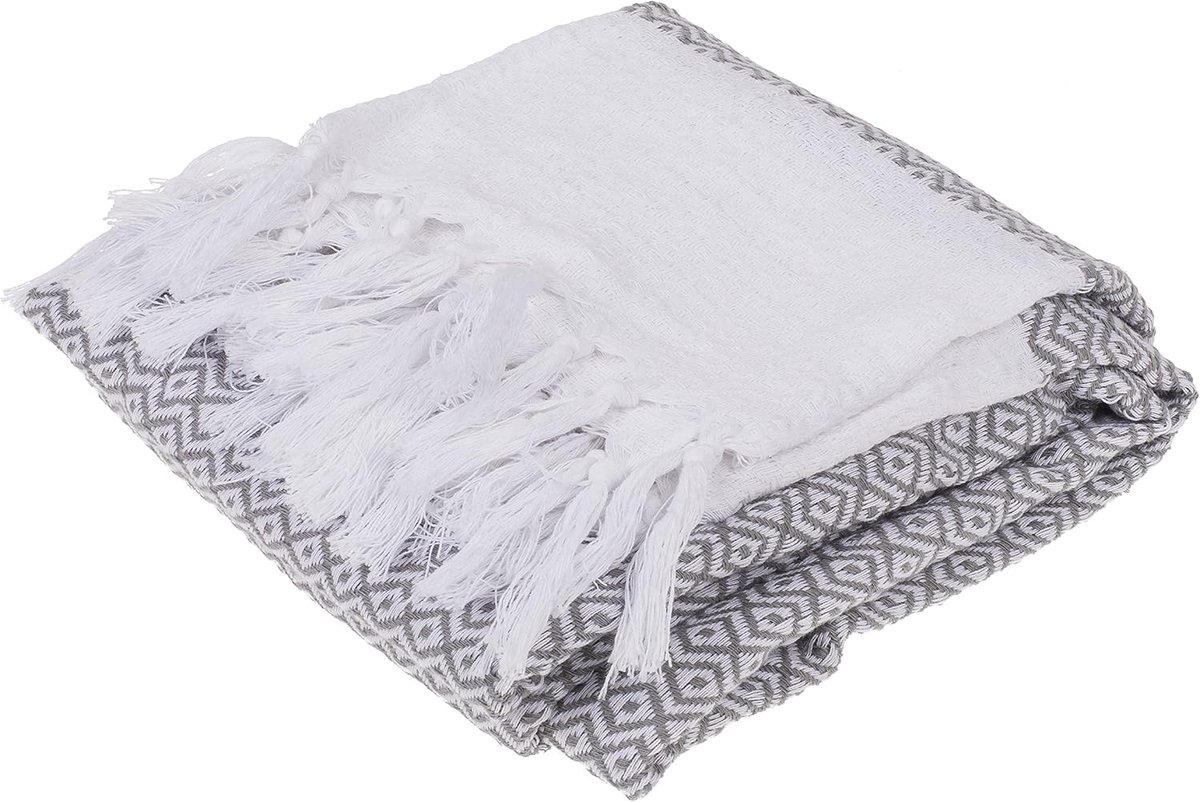 SnelShoppen - Hammam Handdoek, Strandhanddoek, Sauna Handdoek, Sporthanddoek, Douchehanddoek, Yoga Deken, Fouta Pareo Sarong voor Spa, Sport en Reizen