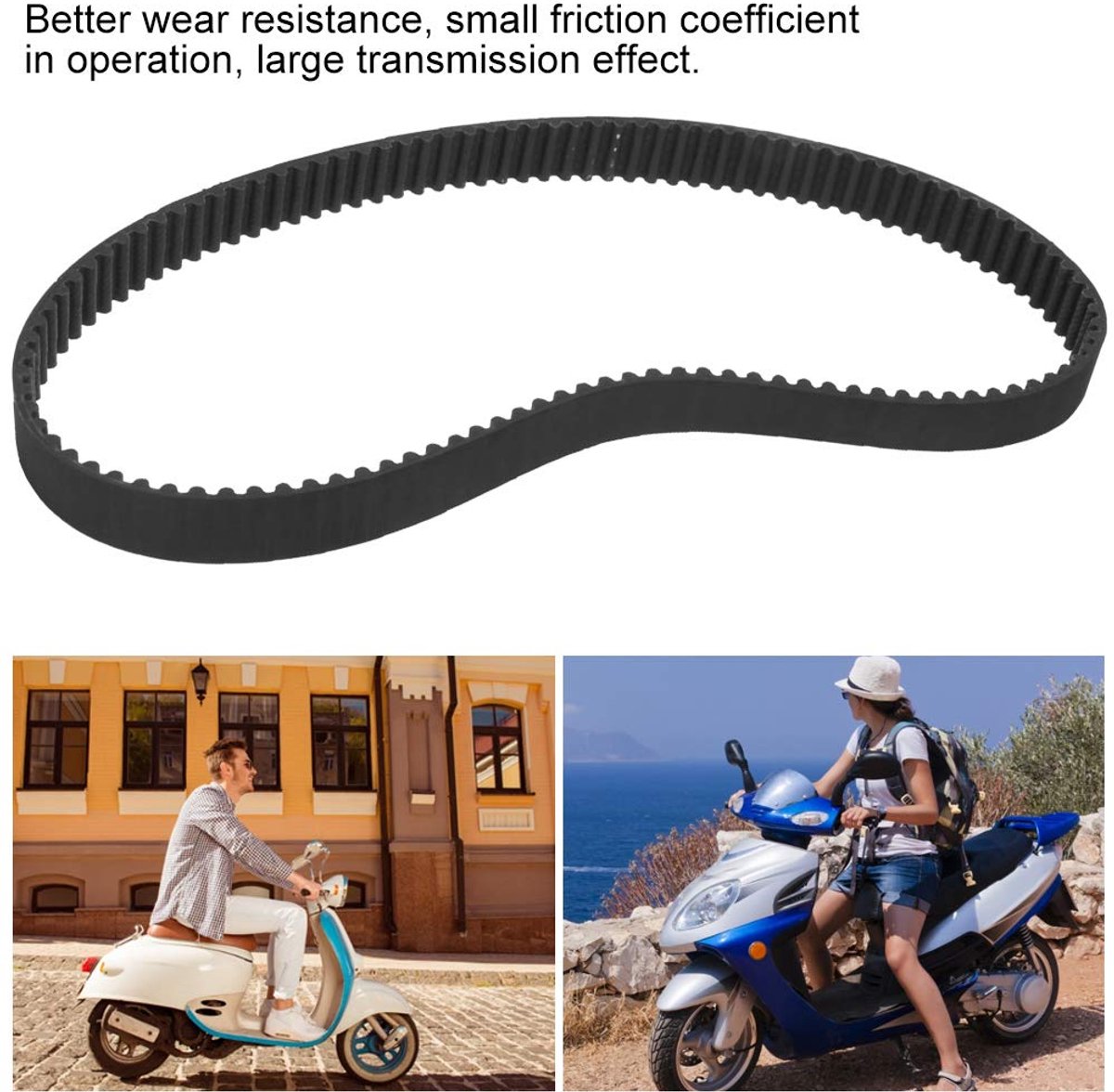 SnelShoppen - Vervangingsrubber voor Timingriem 5M‑550‑15 Duurzaam en Hoogwaardig Materiaal, Geschikt voor E-Scooter, Accessoire voor Onderhoud