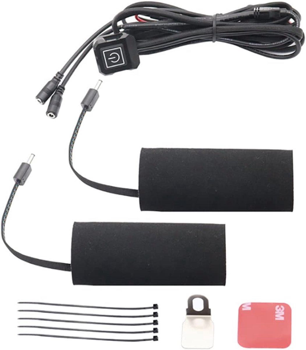 - Elektrische Motorverwarmingshandvat Handschoenen - 12V USB-voeding - Drie Versnellingen - Verwarmingshandvat voor Elektrische Voertuigen - Set Handwarmers op het Stuur (USB-verwarming)