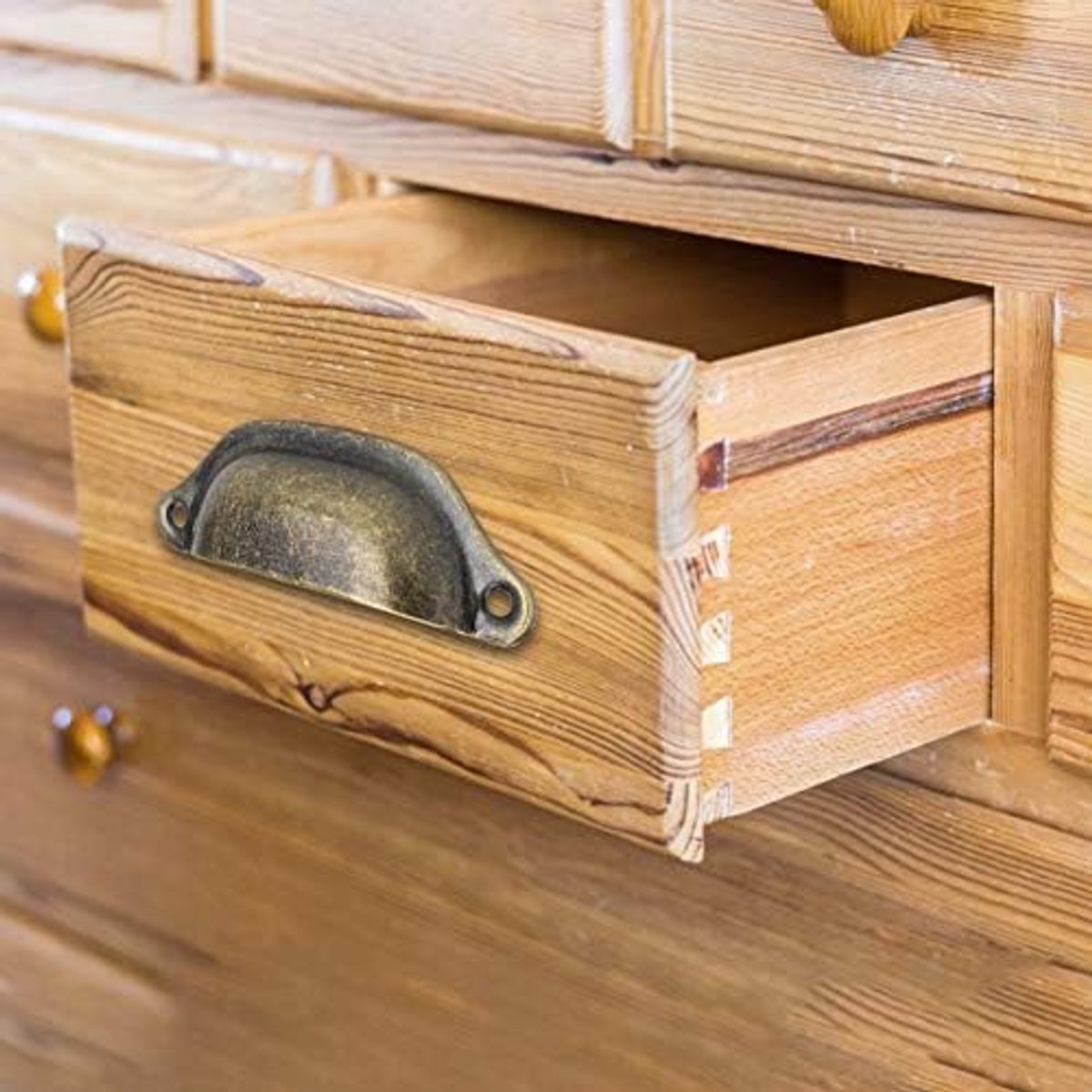 Meubelhandgreep set 8 stuks - antieke trekknop - halfronde vorm - perfect voor kasten en lades - ShopVlot